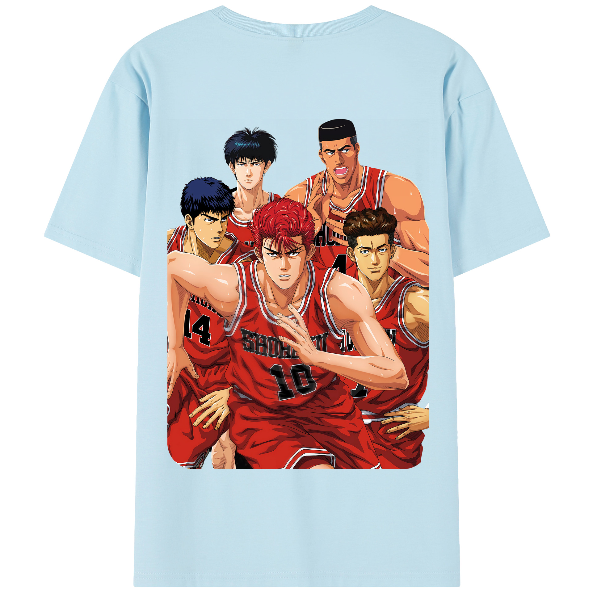 SLAM DUNK／スラムダンク 綿100％半袖Tシャツ（背面プリント）